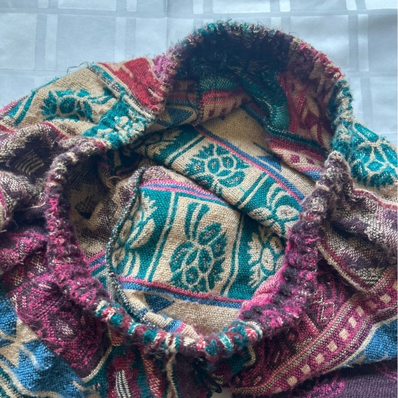 Multi-print Bohemian Style Loose Fit Tapped Ankle Pants - Picture 11 of 13